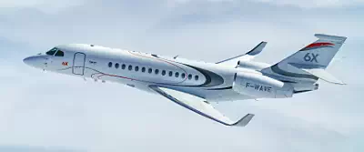 Falcon 6X private jet wallpapers UltraWide 21:9