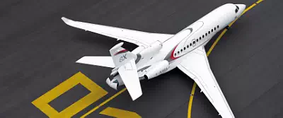 Falcon 8X private jet wallpapers UltraWide 21:9