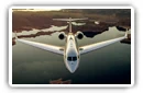 Gulfstream G650 private jets desktop wallpapers UltraWide 21:9 3440x1440 and 2560x1080