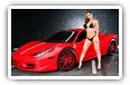 Ferrari cars and Girls desktop wallpapers UltraWide 21:9 3440x1440 and 2560x1080