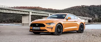 Ford Mustang GT Fastback (Orange Fury) EU-spec car wallpapers UltraWide 21:9