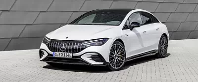 Mercedes-AMG EQE 53 4MATIC+ (Diamond White Metallic) car wallpapers UltraWide 21:9
