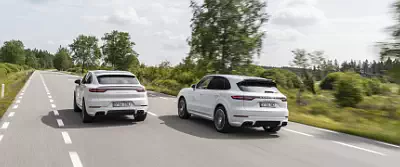 Porsche Cayenne Turbo S E-Hybrid Coupe car wallpapers UltraWide 21:9